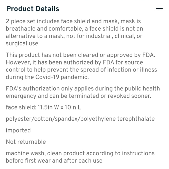 Cheetah Print Face Shield & Ma - Picture 2 of 10